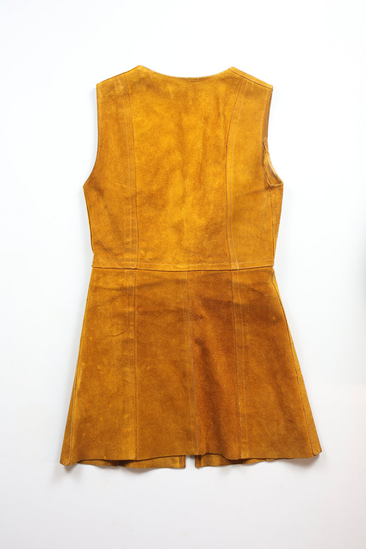 789. 1960s Suede Waistcoat with Tie Fastening