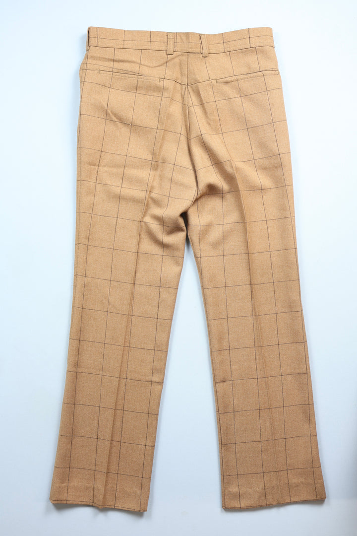 779. 1970s Chequered Straight Leg Trousers