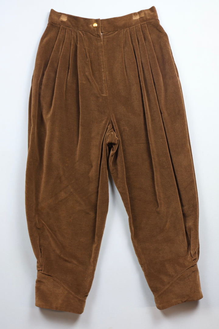 767. Jeff Banks Velvet Trousers with Pleated Front