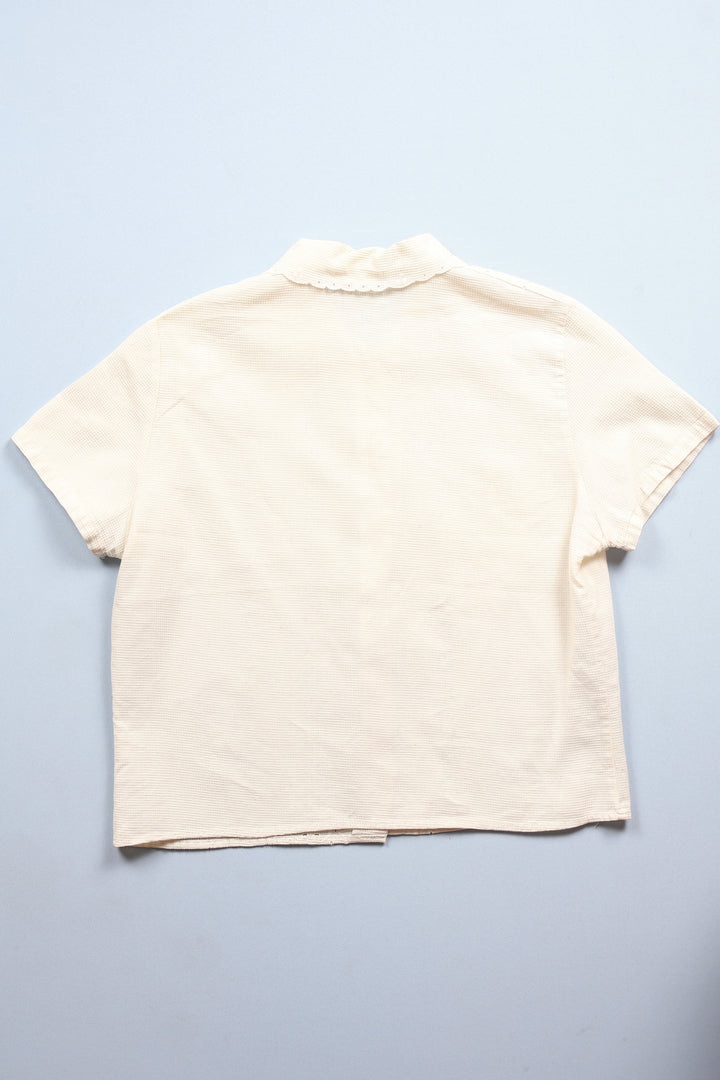 791. 1950s Blouse with Peter Pan Collar
