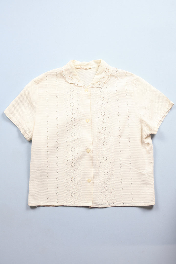 791. 1950s Blouse with Peter Pan Collar