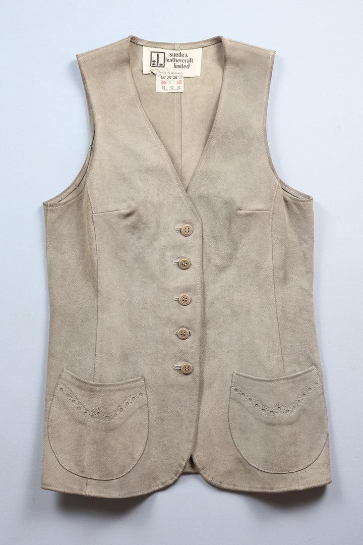 781. 1960s Suede Waistcoat
